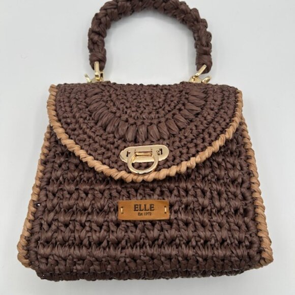 ELLE Raffia Crochet Handbag - Picture 13 of 16